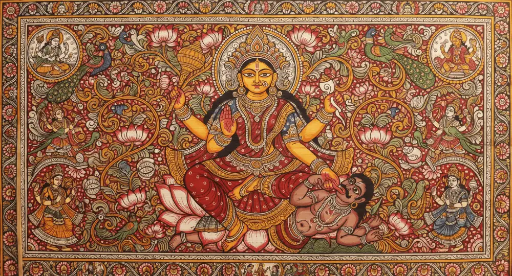 Painting of Maa Baglamukhi Mata
