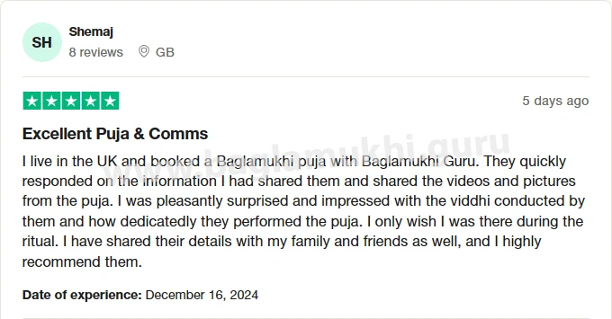 Baglamukhi Havan Puja Services - Baglamukhi.guru Review Trustpilot - 02