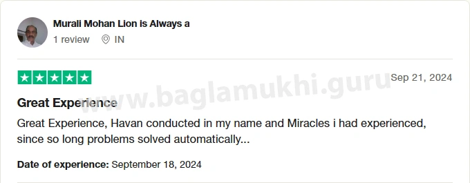 Baglamukhi Havan Puja Services - Baglamukhi.guru Review Trustpilot - 05